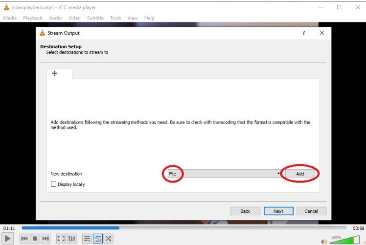 VLC字幕延迟设置输出文件的目的地  