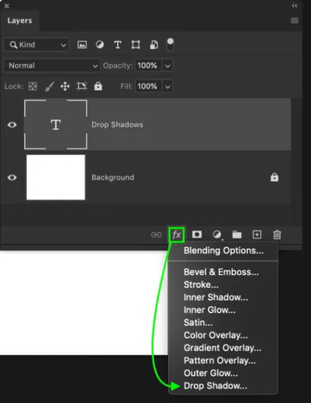Add-drop-shadow-to-image-in-Photoshop