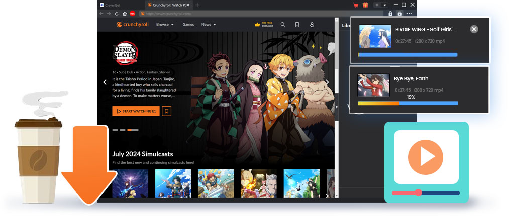 Crunchyroll影片下載器
