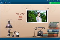 設定照片幻燈片的光碟選單